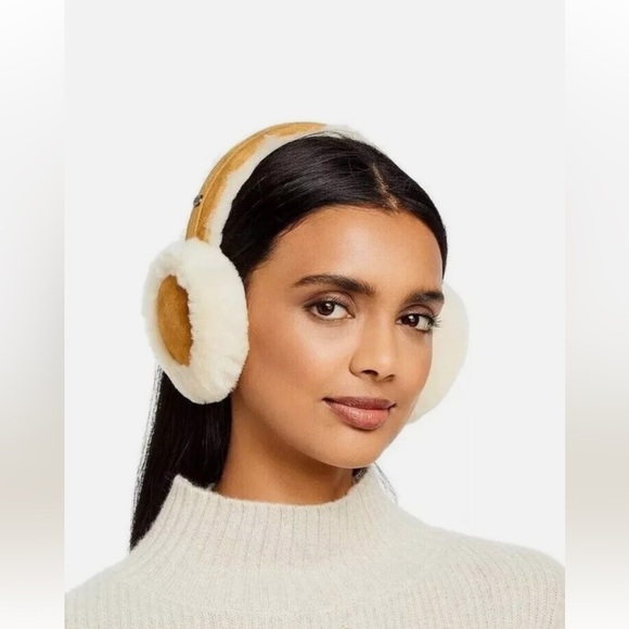 UGG Tan and Cream Sheepskin Earmuffs - Picture 6 of 6